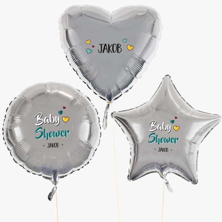 Baby shower Junge - Set mit Heliumballons - Formen